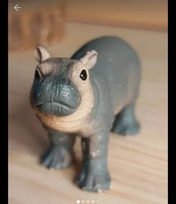 Schleich bébé hippopotame Figurine animal de la savane