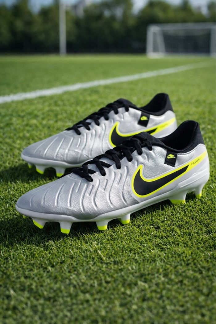 Chaussures Football Nike Tiempo Legend 10 X Academy FG/MG Argent 47
