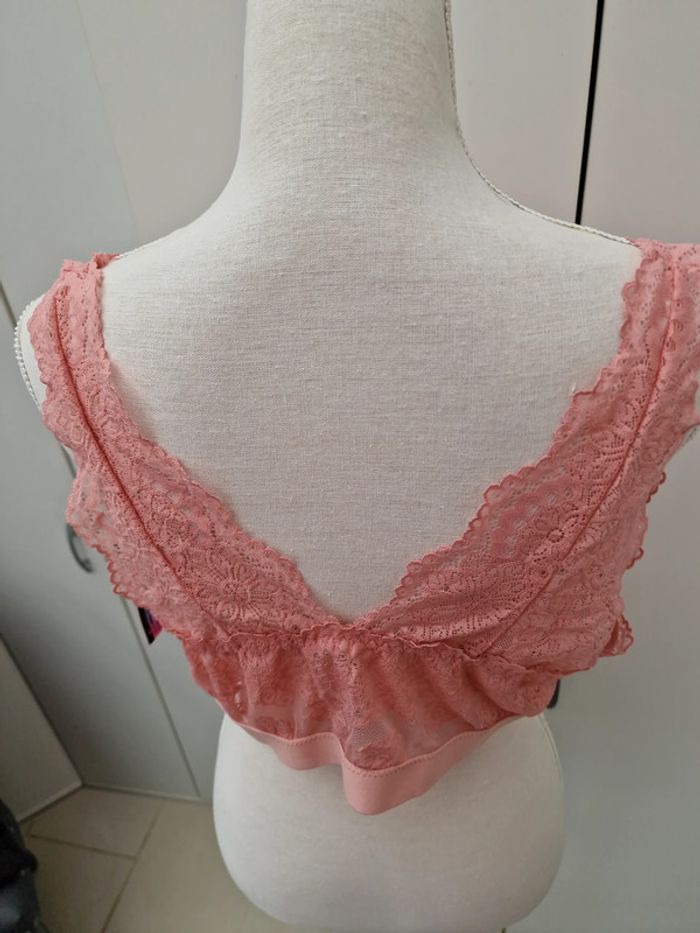 Soutien Gorge Brassiere Dentelle Rose - photo numéro 5