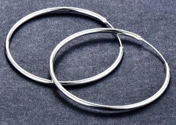 Boucles d'oreilles créoles argent 925