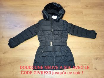 Manteau doudoune hiver femme, CAMAÏEU, taille 38, NEUF
