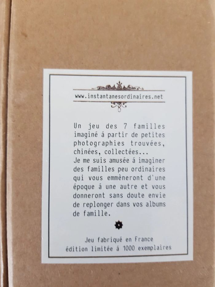 Jeu photo des 7 familles, edition limitée - photo numéro 7