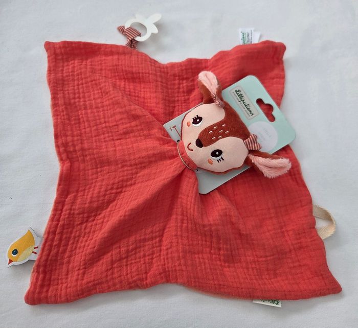 Doudou Stella le Faon carré plat lange - Lilliputiens