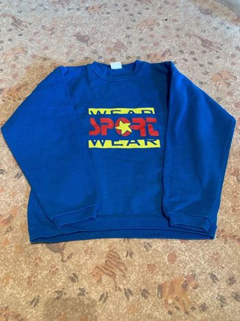 sweat bleu motif 10 ans