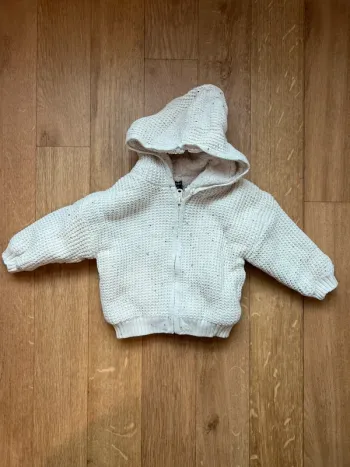 Gilet fourré beige 12 mois