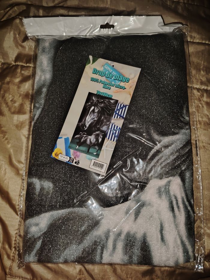 Serviette de plage chevaux oeko tex