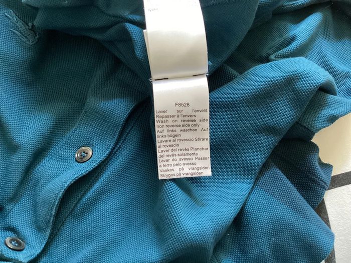 Polo Lacoste taille 4 = M ,bleu pétrole 100 % coton - photo numéro 6