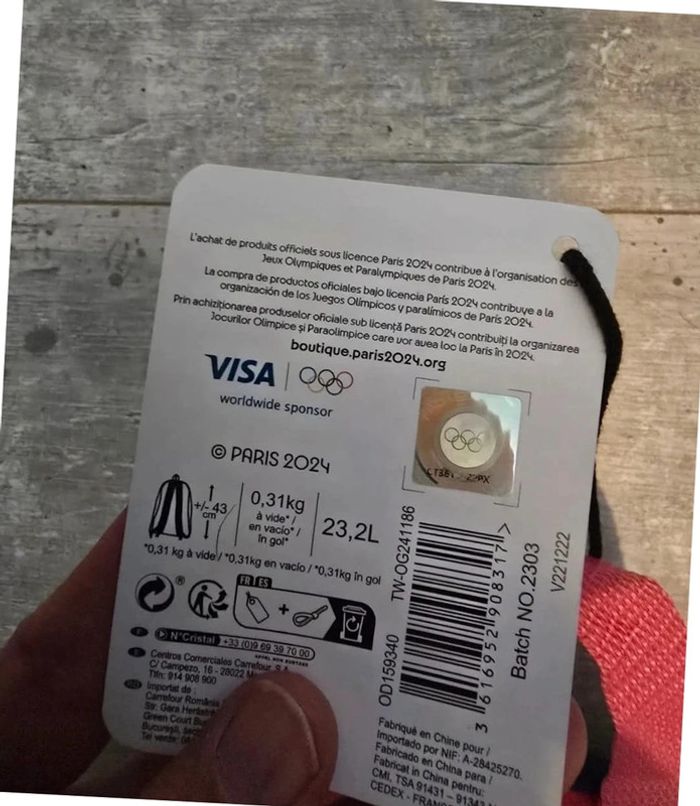 🌟 Sac a dos Officiel Jeux Olympiques Paris
2024 (23.2L) 🌟 - photo numéro 3