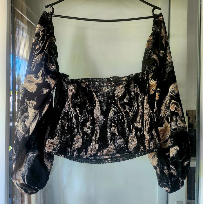 Haut bustier avec manches grande taille