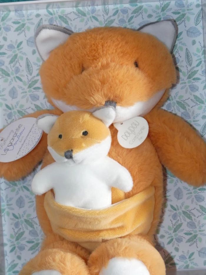 Doudou renard et son bébé unicef Doudou et compagnie 🦊Neuf - photo numéro 3