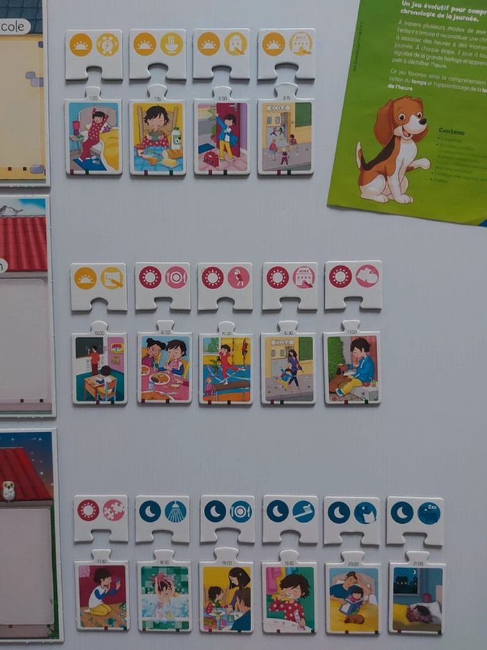 Jeu de société pour apprendre l'heure, complet et pas abîmé - photo numéro 2