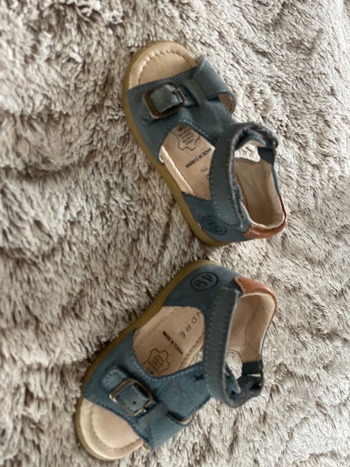 Sandales scratch André garçon bébé cuir - photo numéro 3