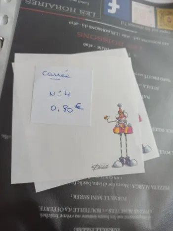 Feuille Diddl carrée 4 0,80€