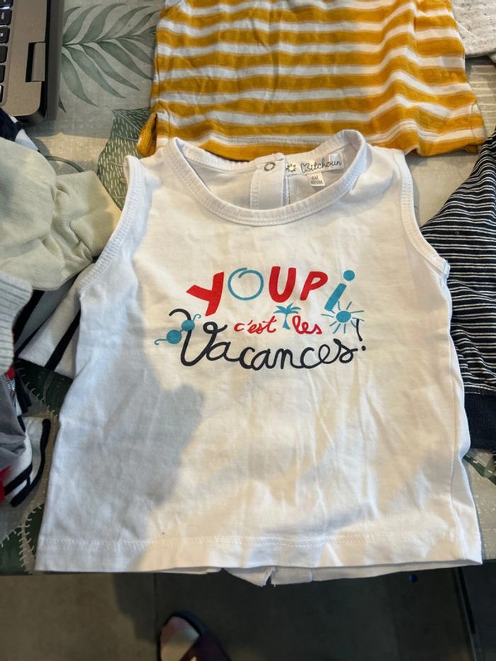 Lot t shirt 6 mois - photo numéro 2