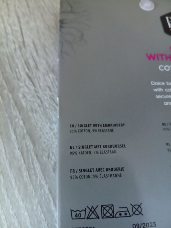 Joli débardeur p'tite dentelle agréable à porter dû 36/38 95% coton - photo numéro 5