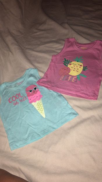 Lot de 2 débardeurs 6-9M 74 cm