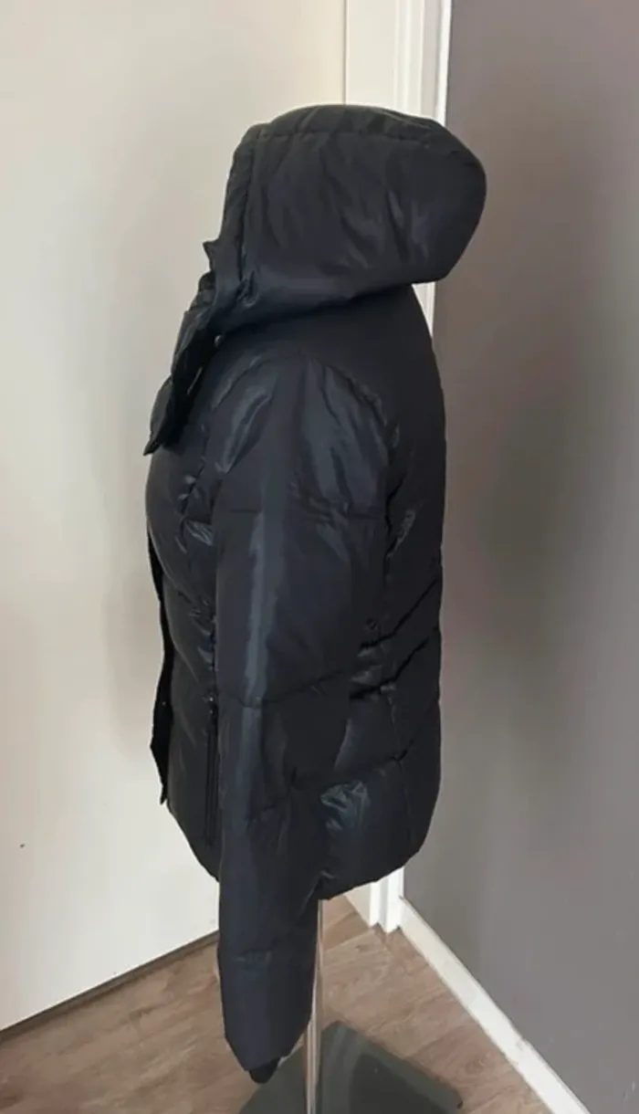 Comptoir des cotonniers, doudoune noire, en plume d’oie modèle fakir, femme, taille 38 - photo numéro 2