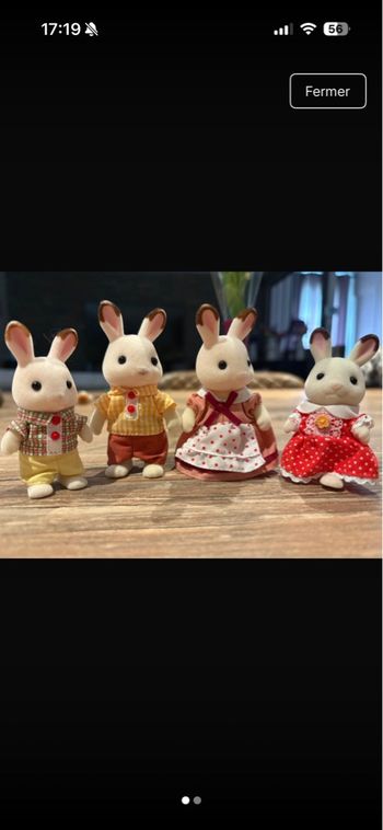 Famille Lapin Sylvanian 