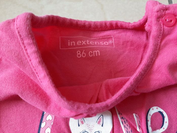 Lot de 2 tee shirts manches longues fille 86 cm - photo numéro 4