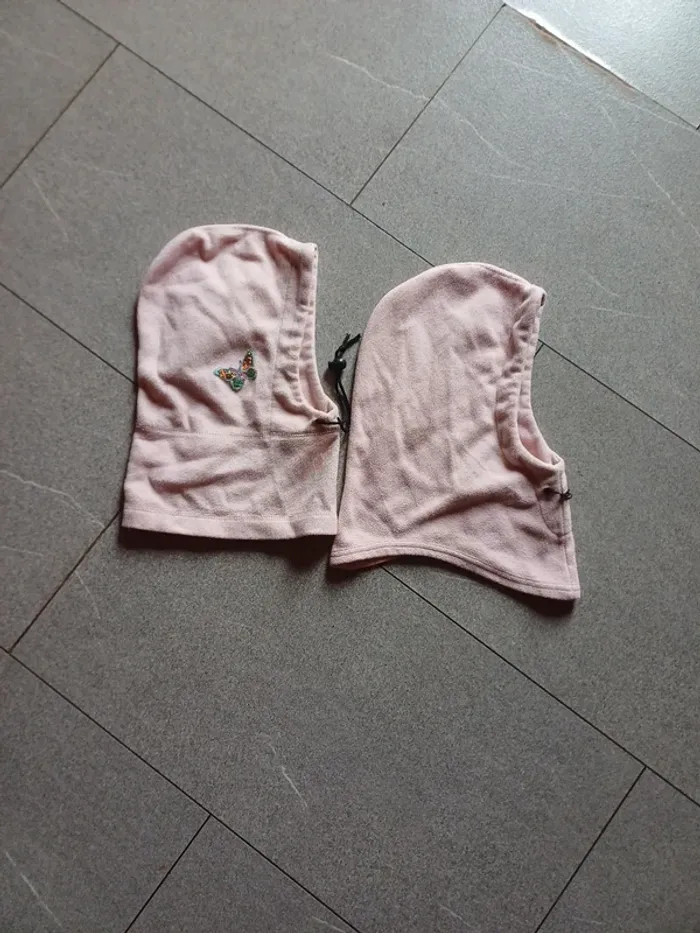 Lot 2 cagoules rose taille unique