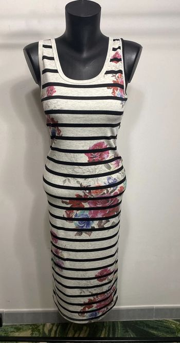 Robe longue rayée B.Copine femme small