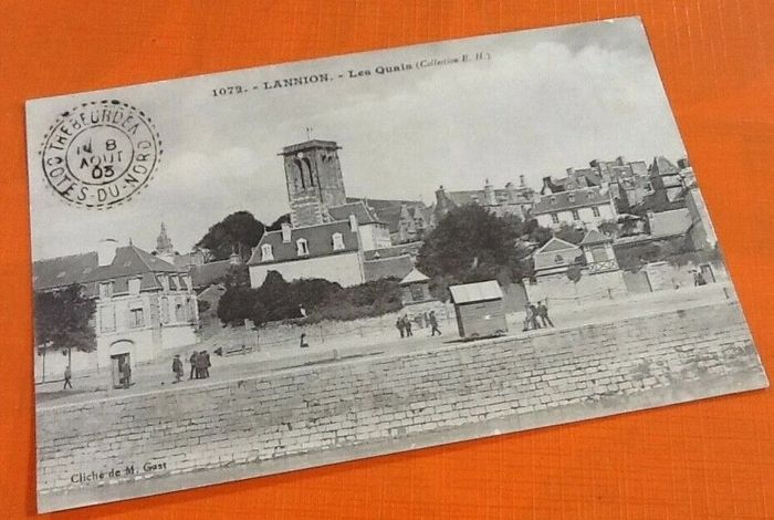 Carte postale ancienne   Lannion (Côtes d' Armor)   Les Quais - photo numéro 2