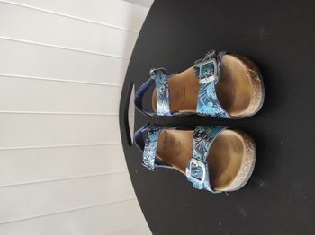 👡 Sandales fille pointure 31 – cuir motif tropical 🌴