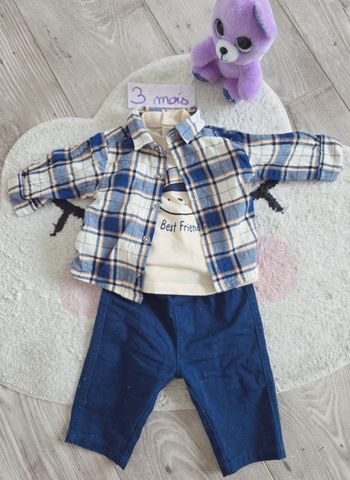 Ensemble 3 pièces bébé garçon 3 mois