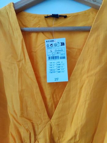 Robe été jaune orangé