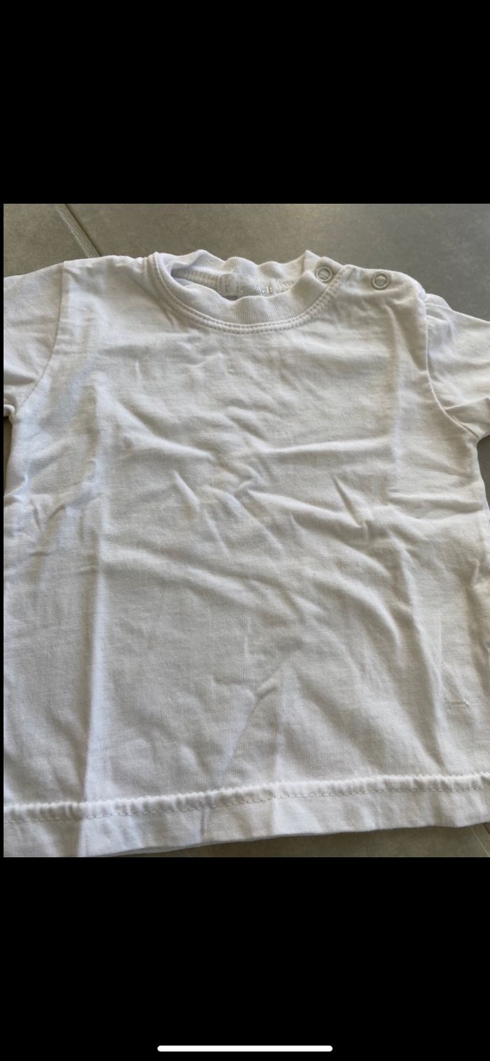 Tee shirt manches courtes mixte 3 mois - photo numéro 6
