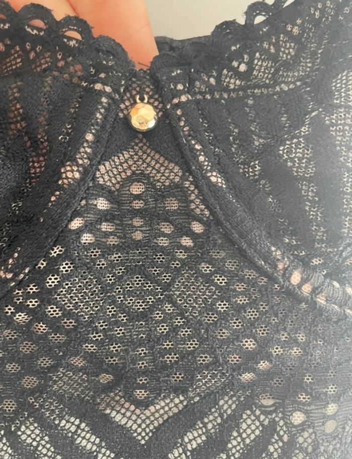 Soutien-gorge bustier Noir RougeGorge 90b neuf - photo numéro 2