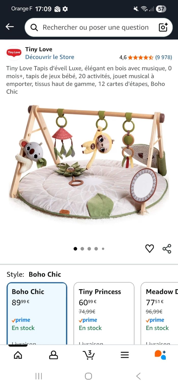 Tapis d'éveil avec arche - photo numéro 7