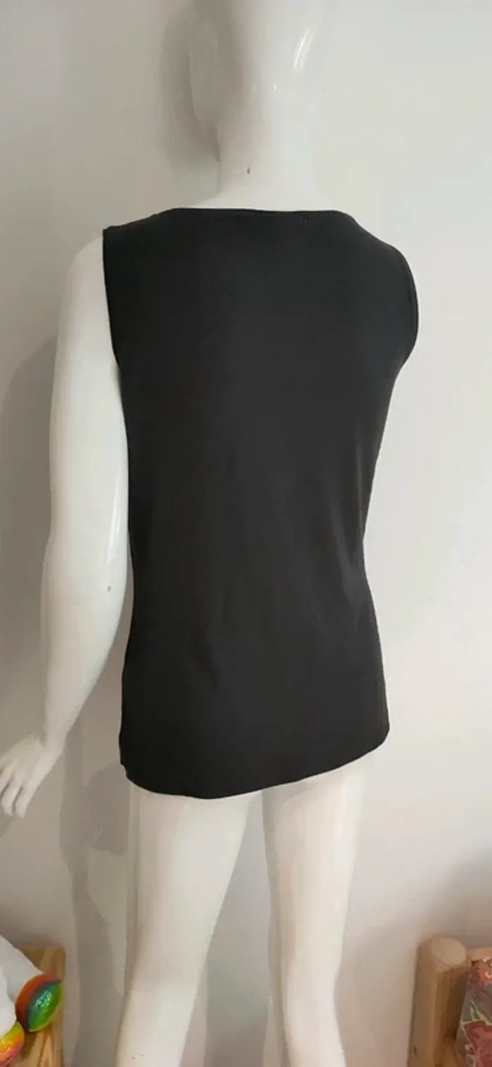 T shirt noir de sport, domyos - photo numéro 2
