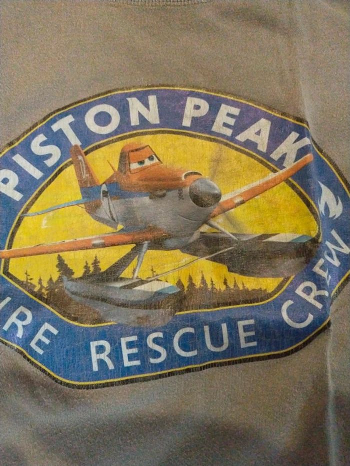 T-shirt manches longues planes pixar 5 ans - photo numéro 2