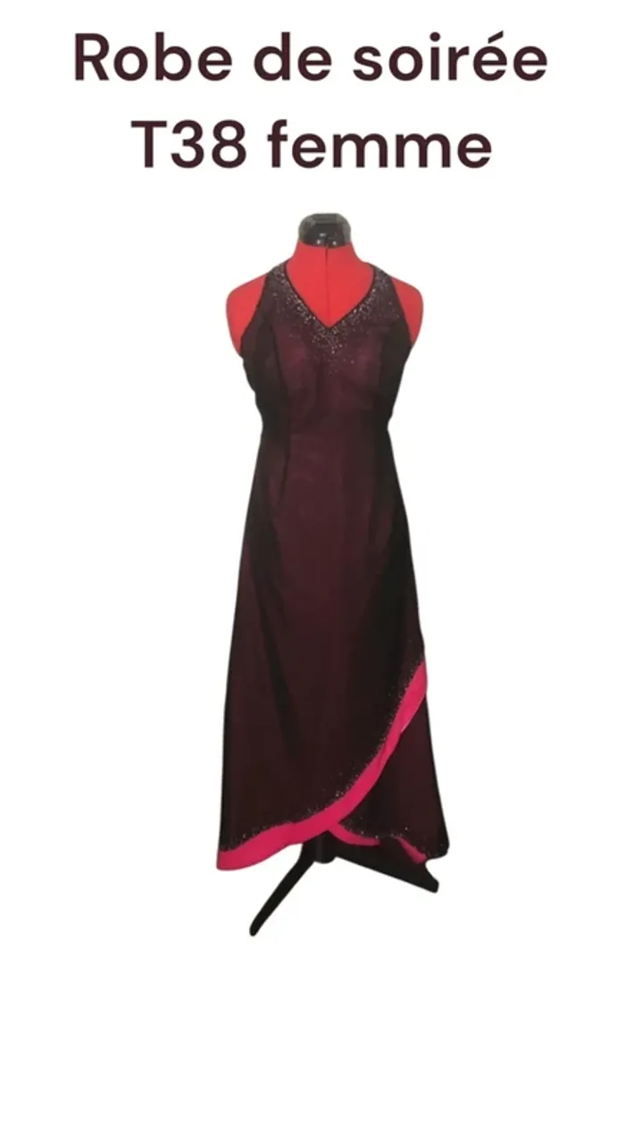 Robe de soirée T38 femme 👗