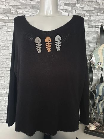 Pull noir Taille Unique