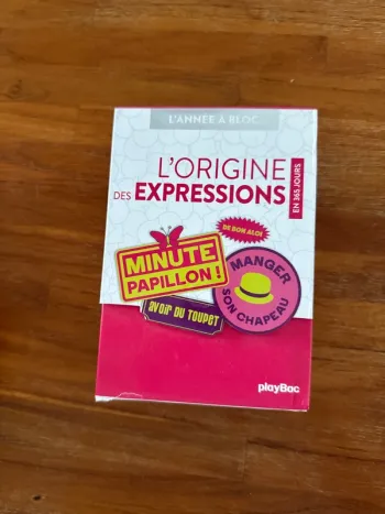 Livre l’origine des expressions en 365 jours minutes