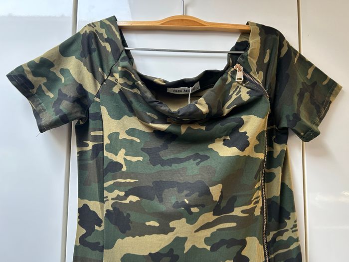 Robe kaki camouflage SHK Mode - Taille M - photo numéro 2