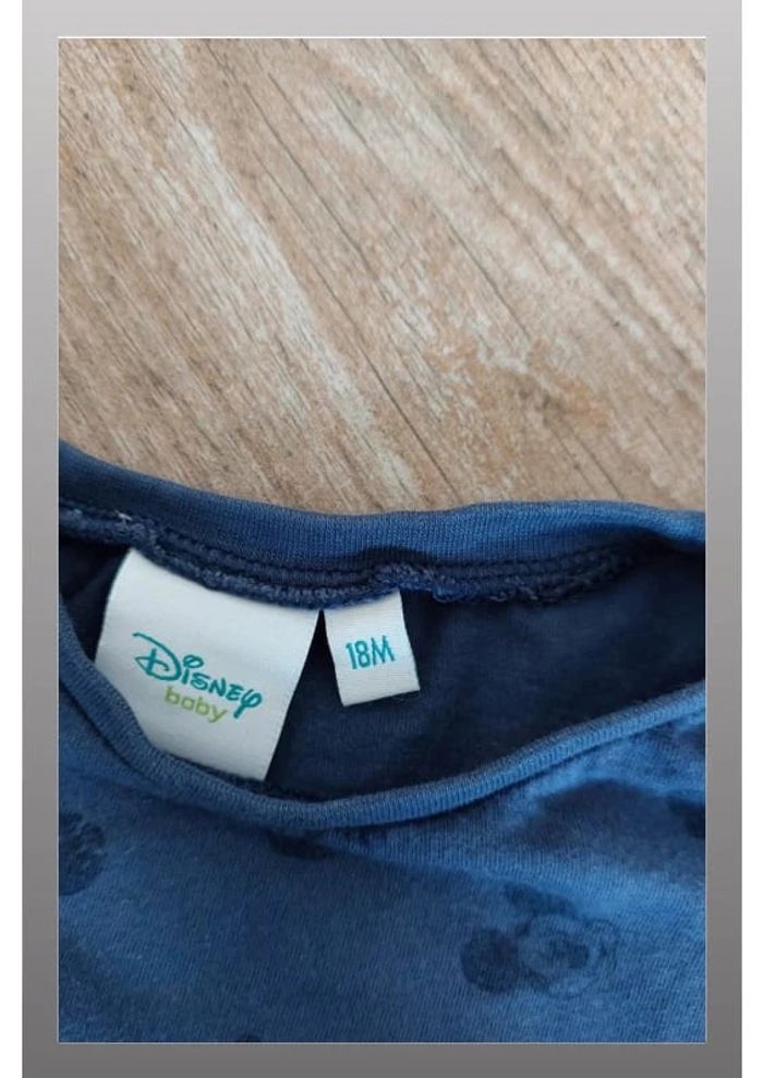 Tee shirt bleu Disney 18 mois mickey - photo numéro 2