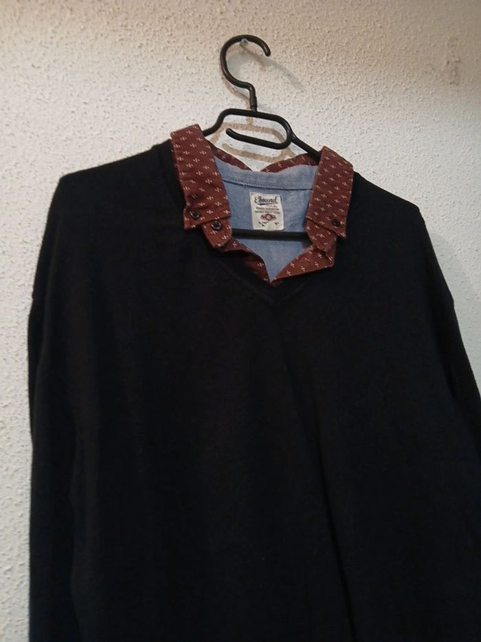 Sweat homme col chemise " ebound " taille L - photo numéro 2