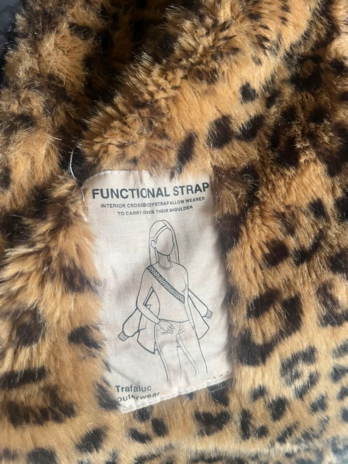 Manteau Zara Kaki Fourrure Taille M - photo numéro 10