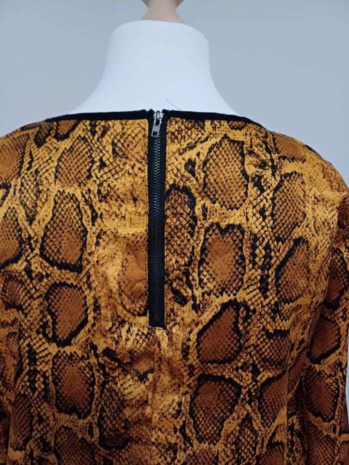 Robe fluide à imprimé Serpent Norah taille M 38 - photo numéro 9
