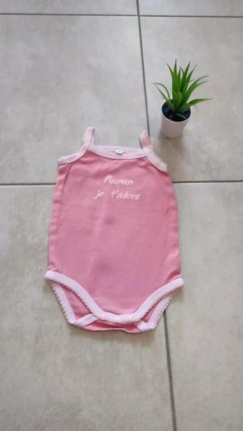 Bodie fines bretelles maman je t'adore 12 mois in extenso