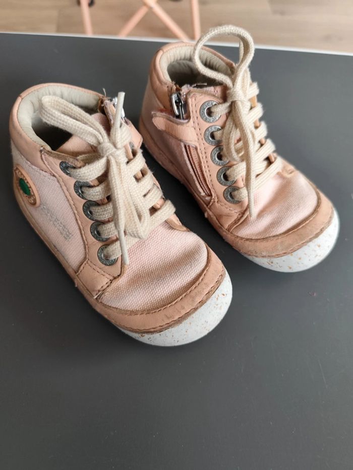 Bottines sonistreet rose Kickers souples