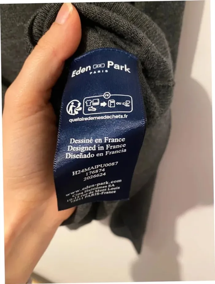 Pull col roulé en laine Eden Park taille S collection actuelle - photo numéro 4