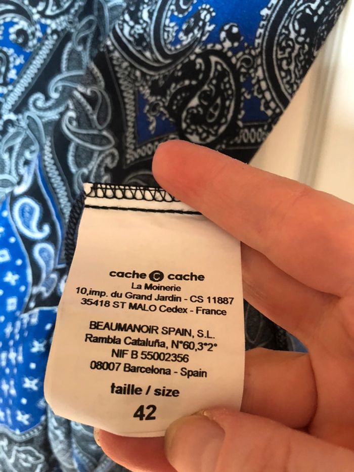 Robe courte Cache Cache taille 40 - photo numéro 3