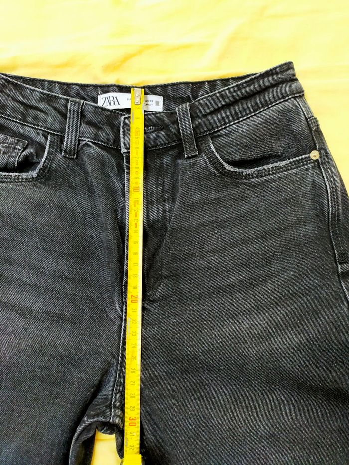 Jean noir coupe droite femme  36 marque ZARA - photo numéro 9