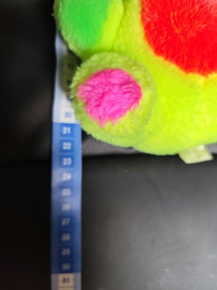 Peluche lapin fluo - photo numéro 4