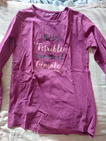 Haut fille manche longue 10 ans