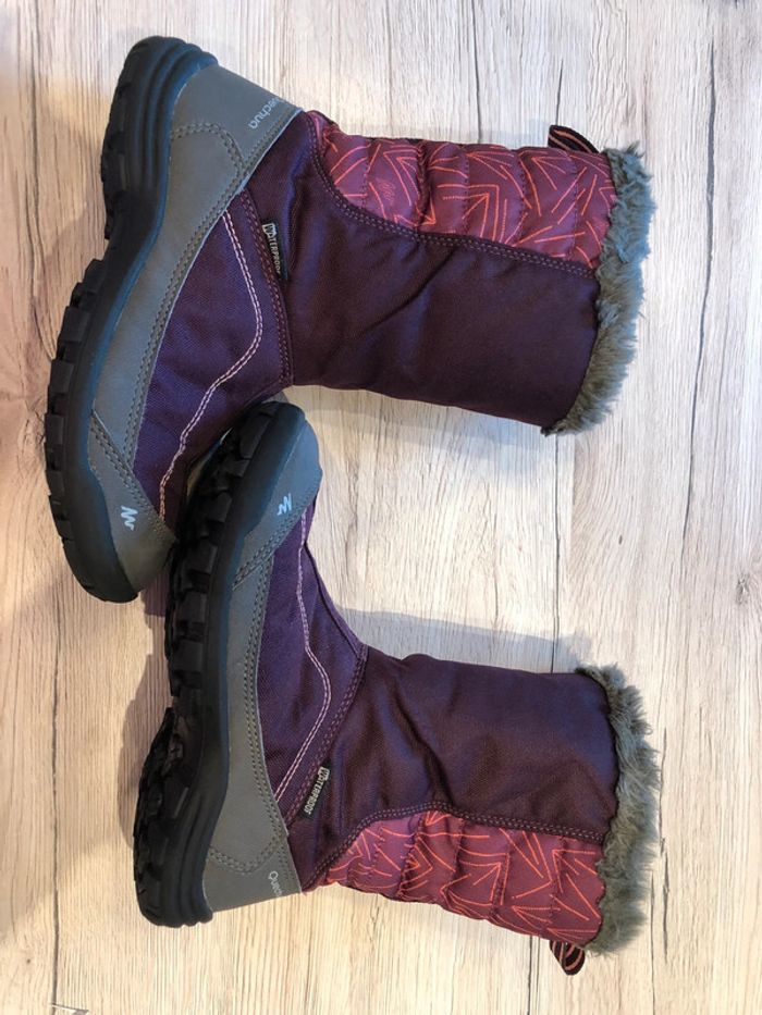 Après ski botte de neige Décathlon Quechua Warn violette taille 34 - photo numéro 2
